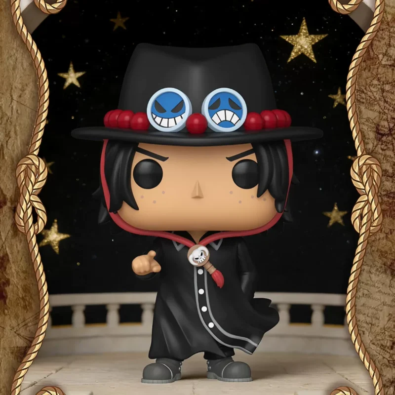 Funko One Piece Collaboration Fire Ace Figure Peripheral One Piece Anime Trendy Toy Figurine Gift