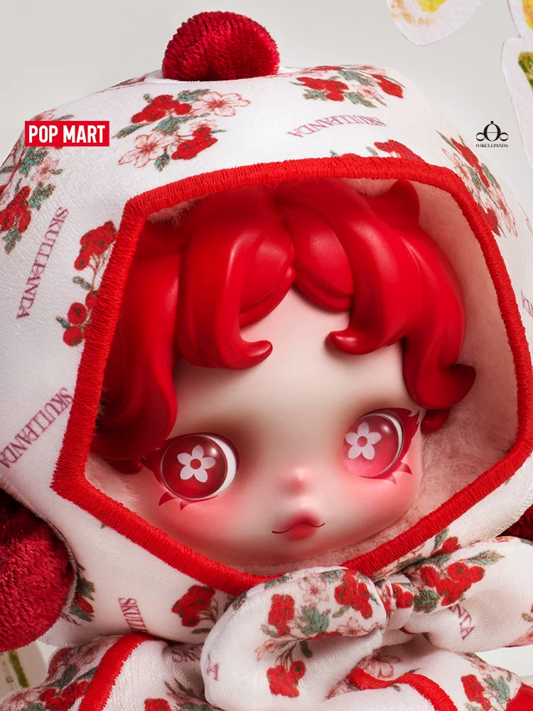 Popmart Skullpanda Plush Doll Keychain Gift in a Flower Garden - Image 8