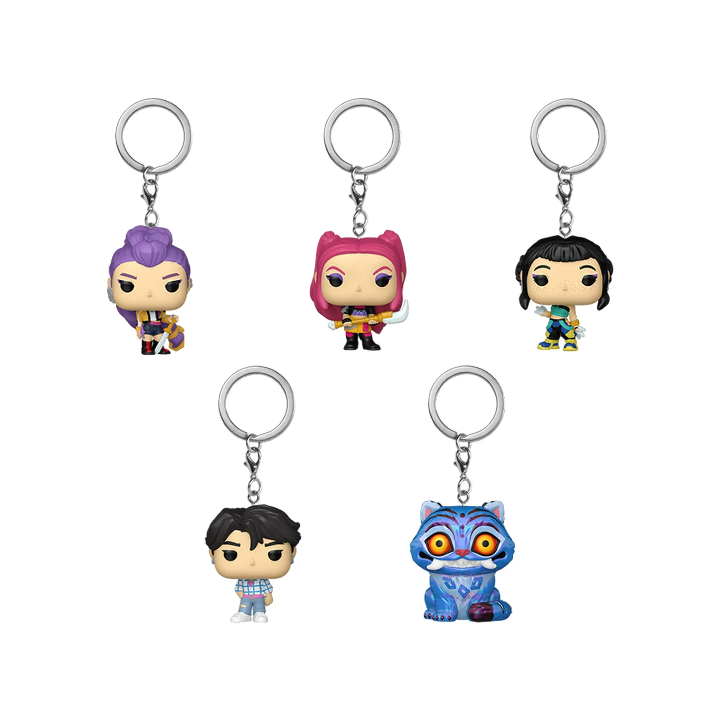 Funko Demon Slayer K-Pop Demon Hunter Keychain Blind Box Peripheral Figure Bag Pendant Doll Gift - Image 3