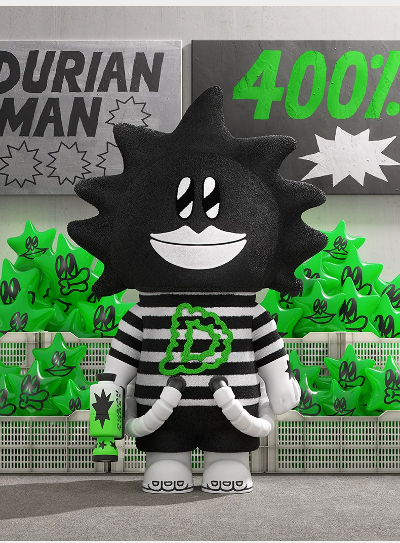 Popmart Mega Space Molly 400% Lala Company Durian Man - Image 6