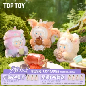 TOPTOY Curly Sheep Rodent Friend Series Vinyl Plush Blind Box Cute Beaver Doll Ornament Doll Gift