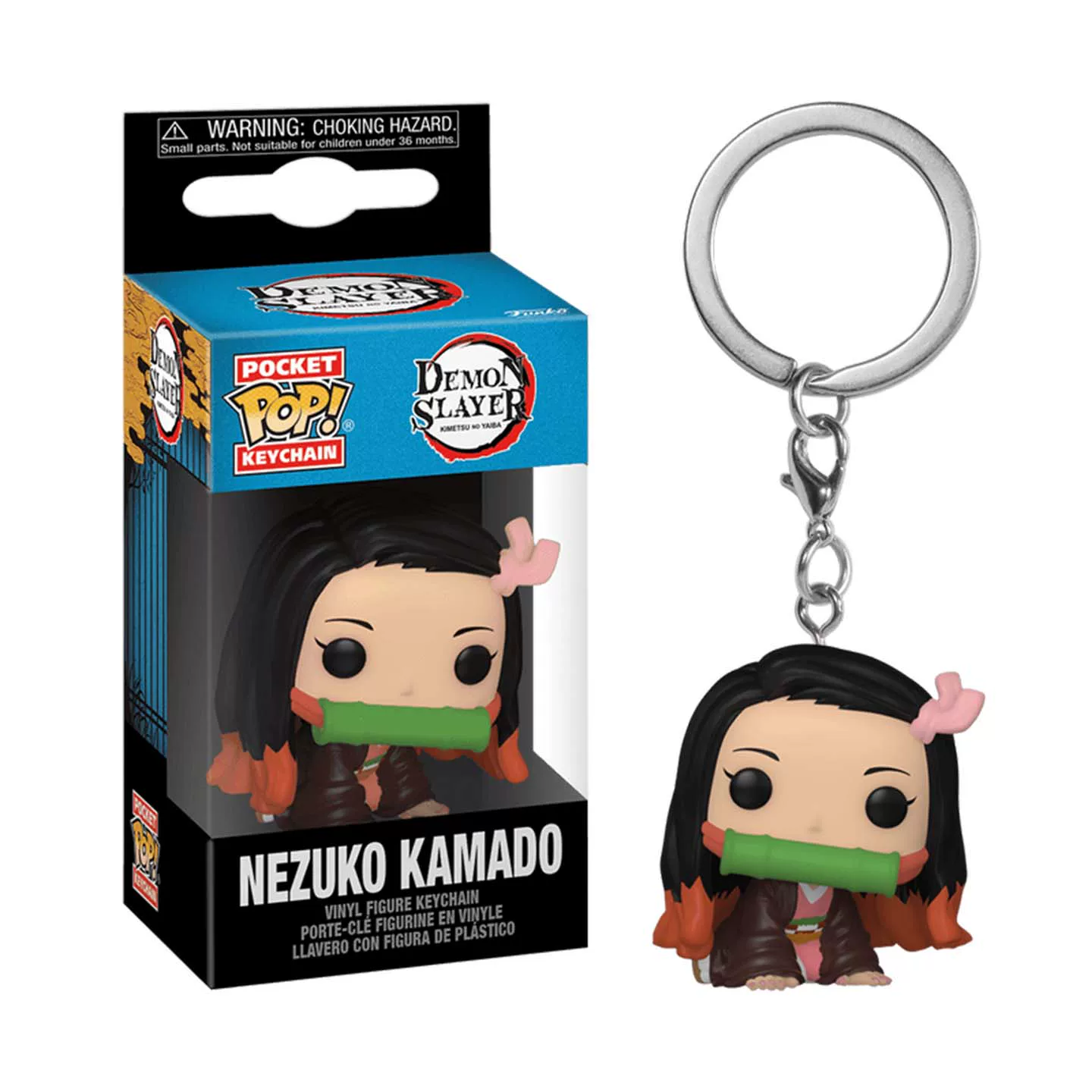 Funko Demon Slayer Nezuko Keychain Japanese Anime Peripheral Figure Trendy Toy Pendant Doll Gift - Image 5
