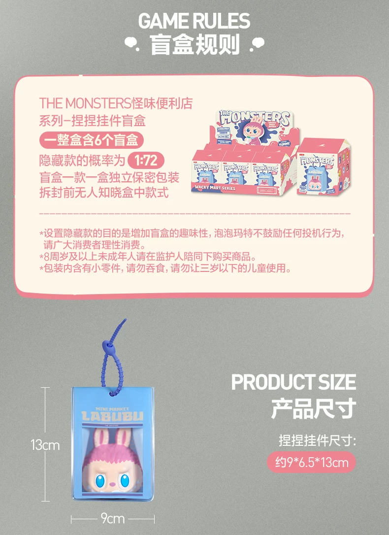 Popmart the Monsters Weird Convenience Store Squeeze Toy Blind Box Labubu - Image 4