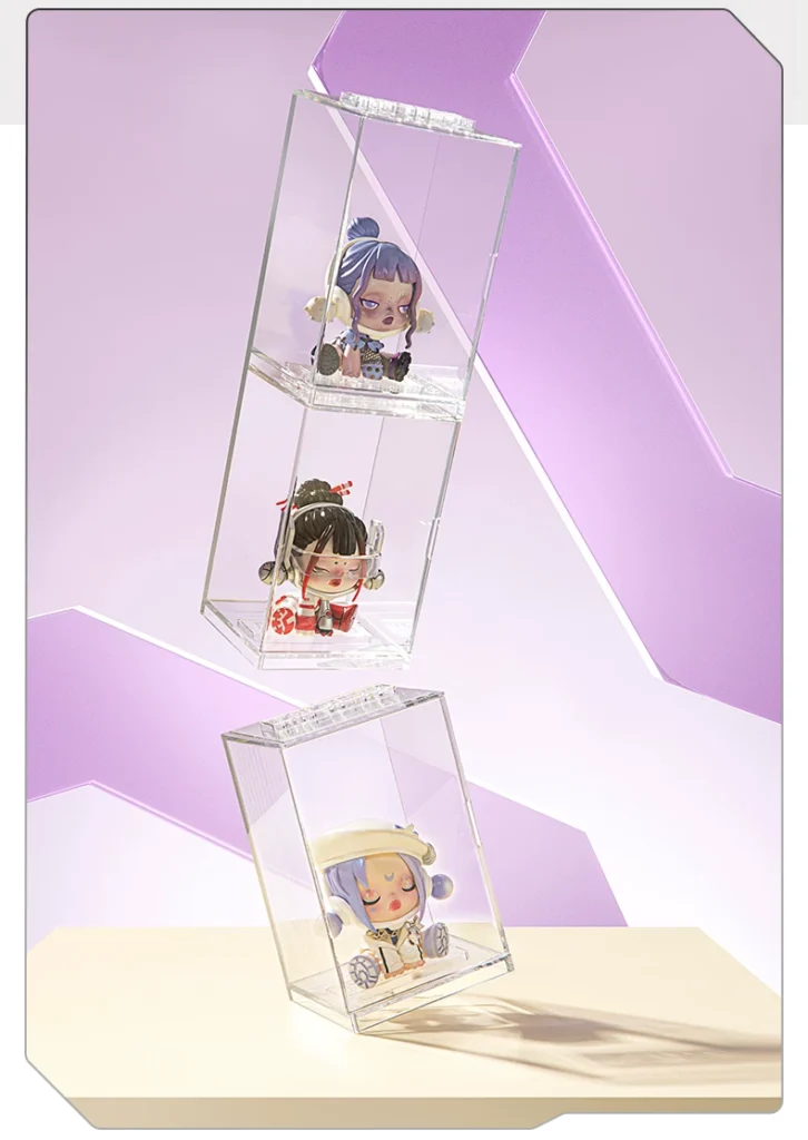 Popmart Bubble Mart Doll Figure Display Box Blind Box Toy Figure Transparent Dustproof Storage Box
