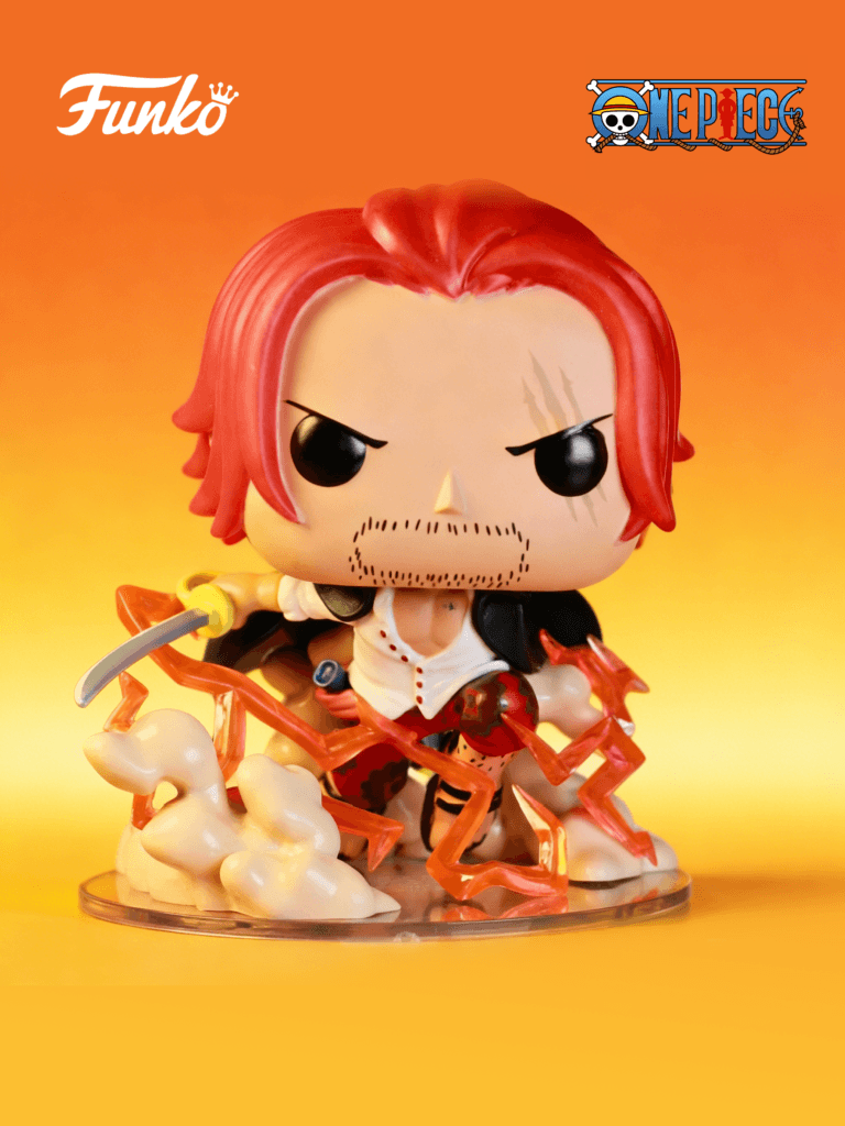 Funko Pop One Piece Red-Haired Shanks One Piece Japanese Anime Peripheral Figure Trendy Toy Decoration Doll Gift