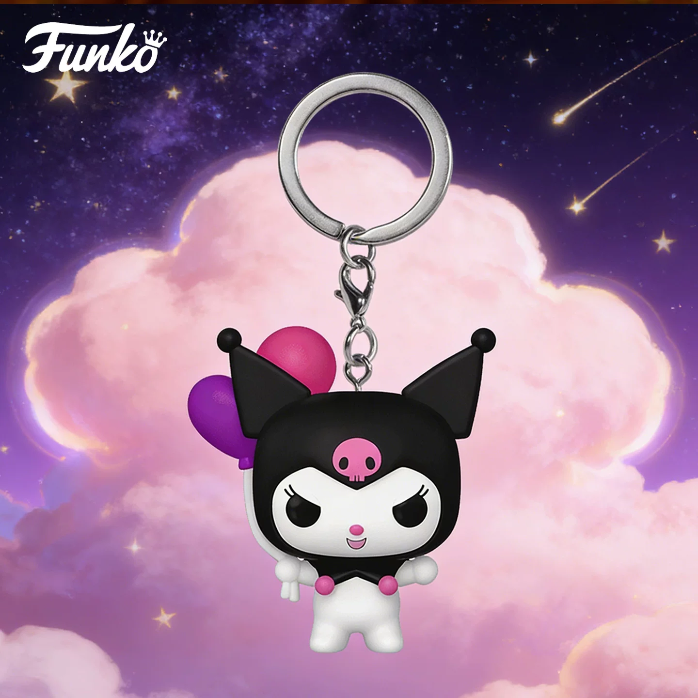 Funko Pop Sanrio Kuromi Keychain Pendant Peripheral Figure Bag Decoration Doll Gift - Image 2