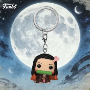 Funko Demon Slayer Nezuko Keychain Japanese Anime Peripheral Figure Trendy Toy Pendant Doll Gift