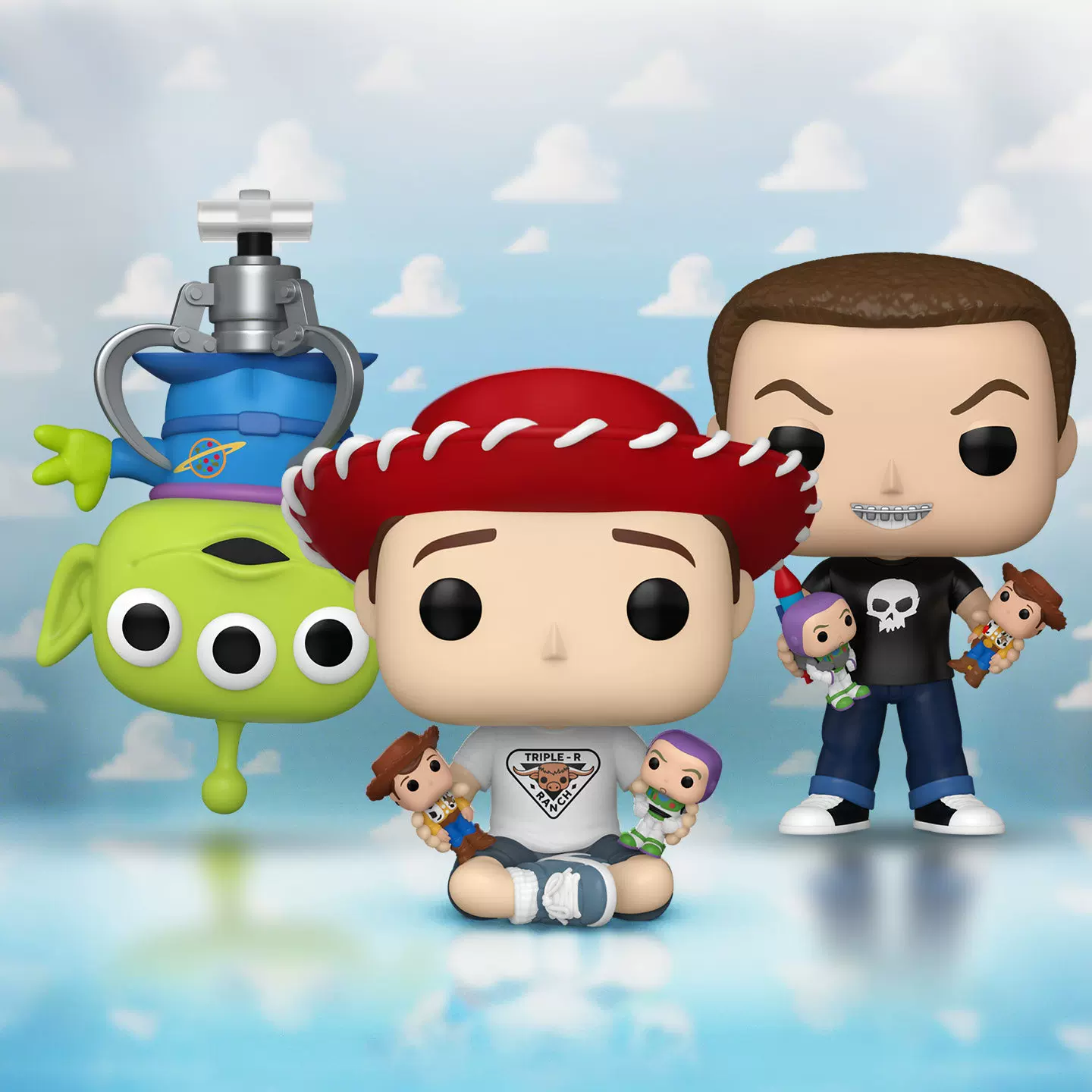 Funkopop Toy Story Three-Eyed Alien Woody Jessie Andy Alien Zurg Action Figure Figurine Gift - Image 8
