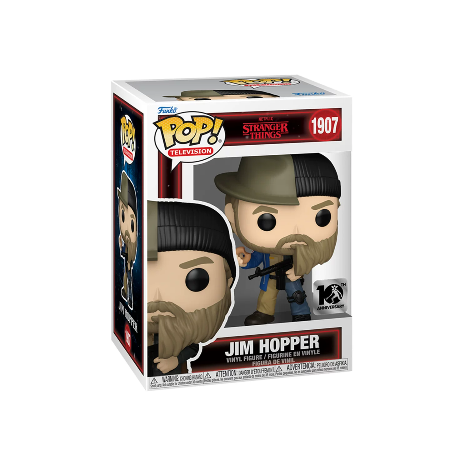 Funkopop American Tv Series Stranger Things Jim Hopper Upside down World Figure Peripheral Ornament Doll Gift - Image 4