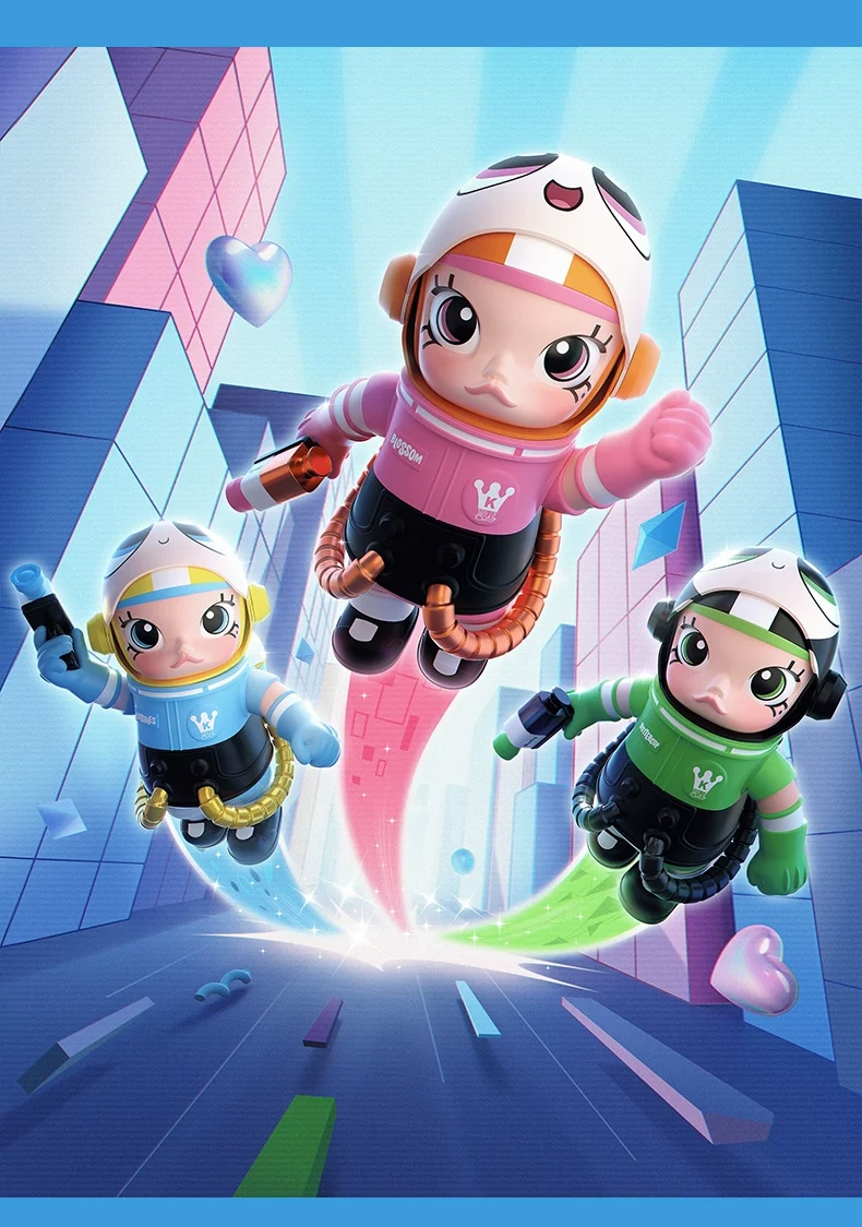 Popmart Mega Space Molly 400%+100% Powerpuff Girls Bubble - Image 2