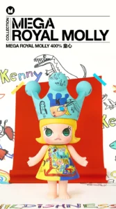 Popmart Mega Royal Molly 400% Childlike Figurine Toy