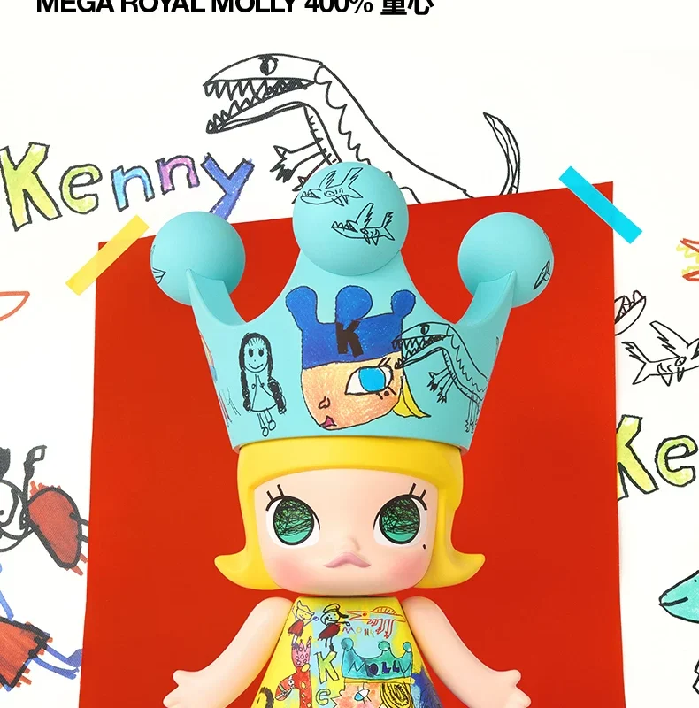 Popmart Mega Royal Molly 400% Childlike Figurine Toy