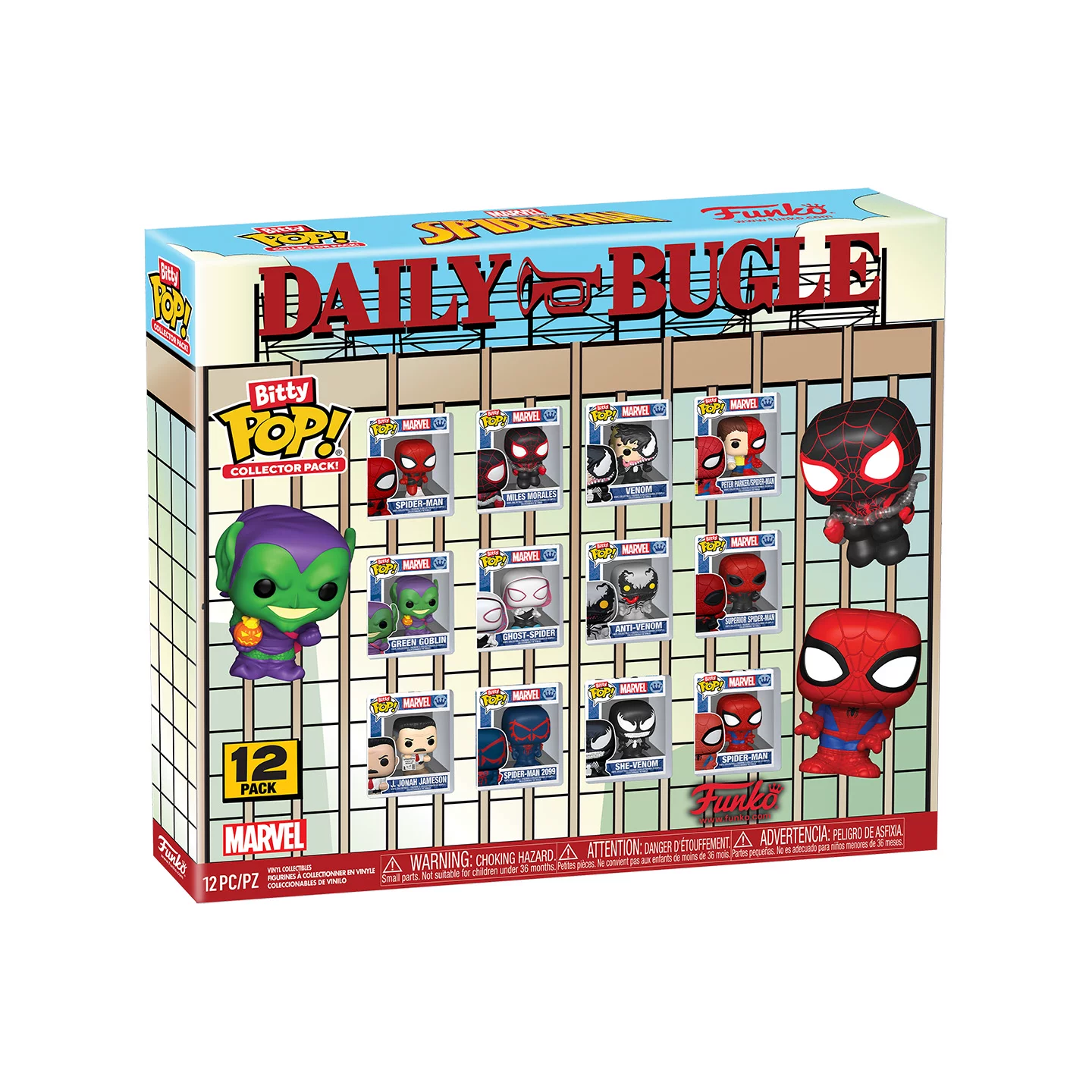 Funko Marvel Spider-Man Peter Parker Miles Green Goblin Venom Cute Figure Pop Ornament Doll Gift - Image 6