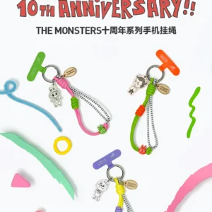 Popmart the Monsters 10Th Anniversary Series Mobile Phone Lanyard Blind Box Peripheral Gift