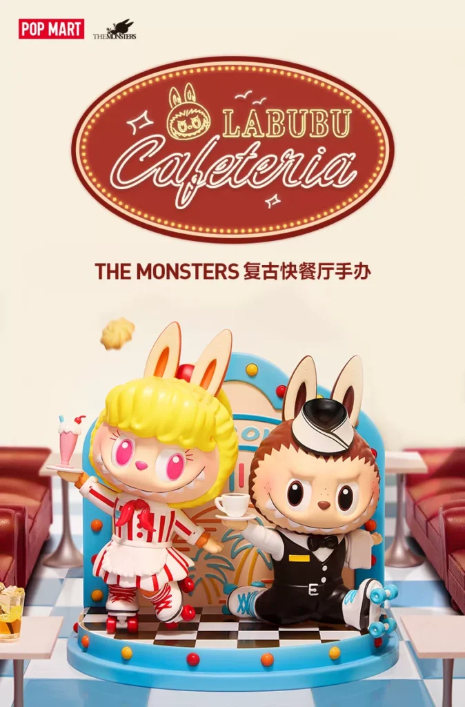 Popmart the Monsters Retro Fast Food Restaurant Figure Labubu Gift