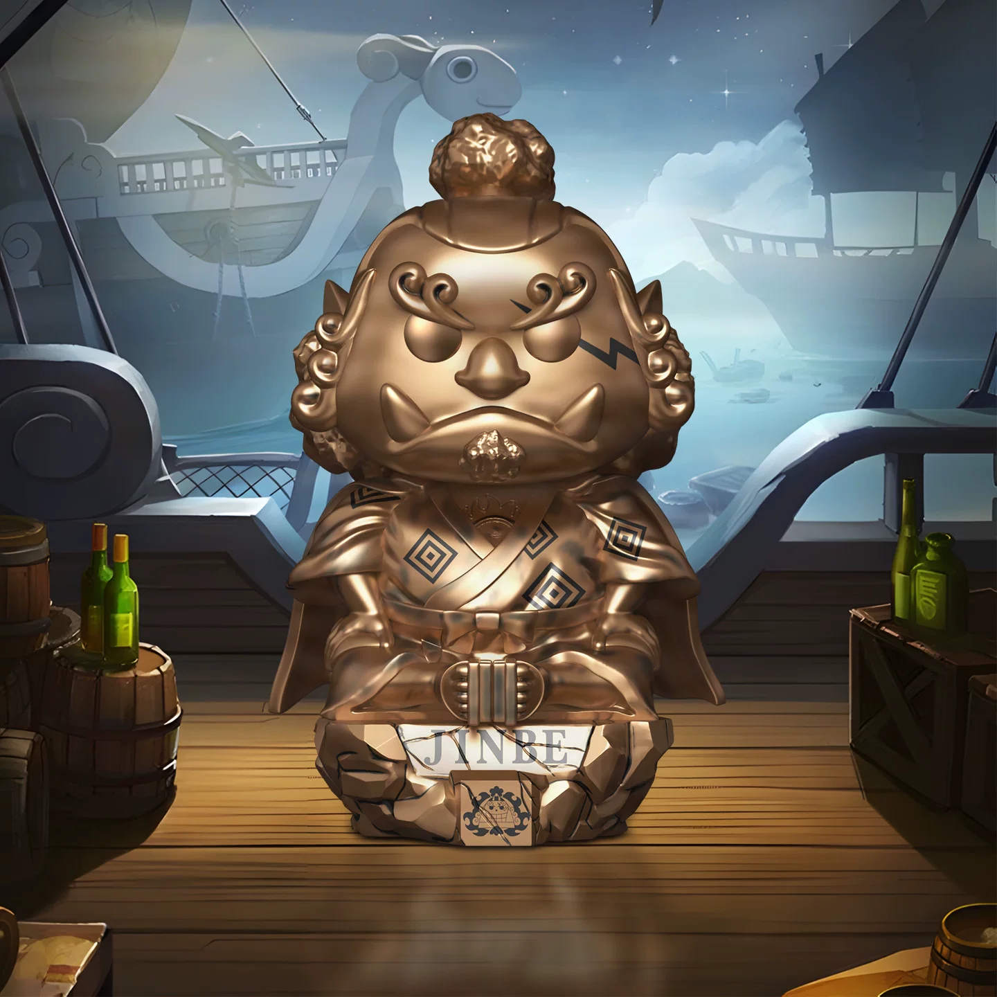 Funko Pop One Piece 25Th Anniversary Jinbei Brook One Piece Statue Figurine Ornament Doll Gift - Image 7