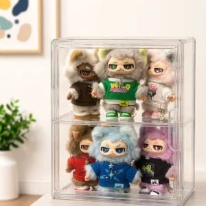 Figure storage box blind box display stand transparent acrylic dustproof
