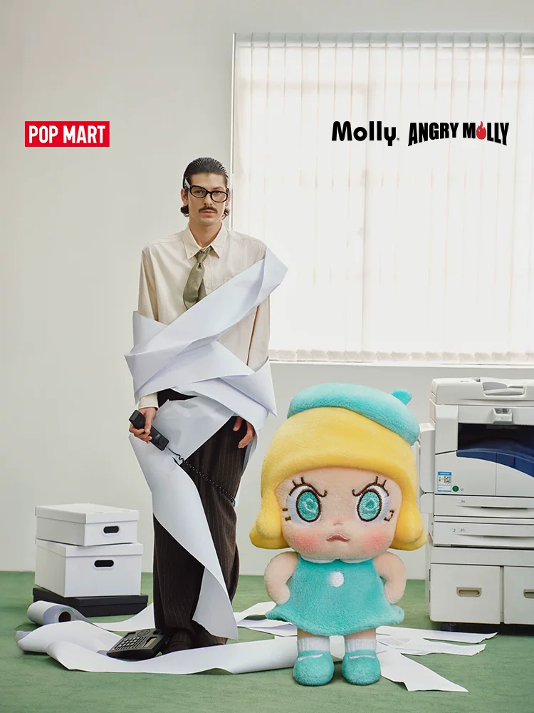 Popmart Angry Molly Heart on Fire Series Plush Pendant Blind Box Gift - Image 8