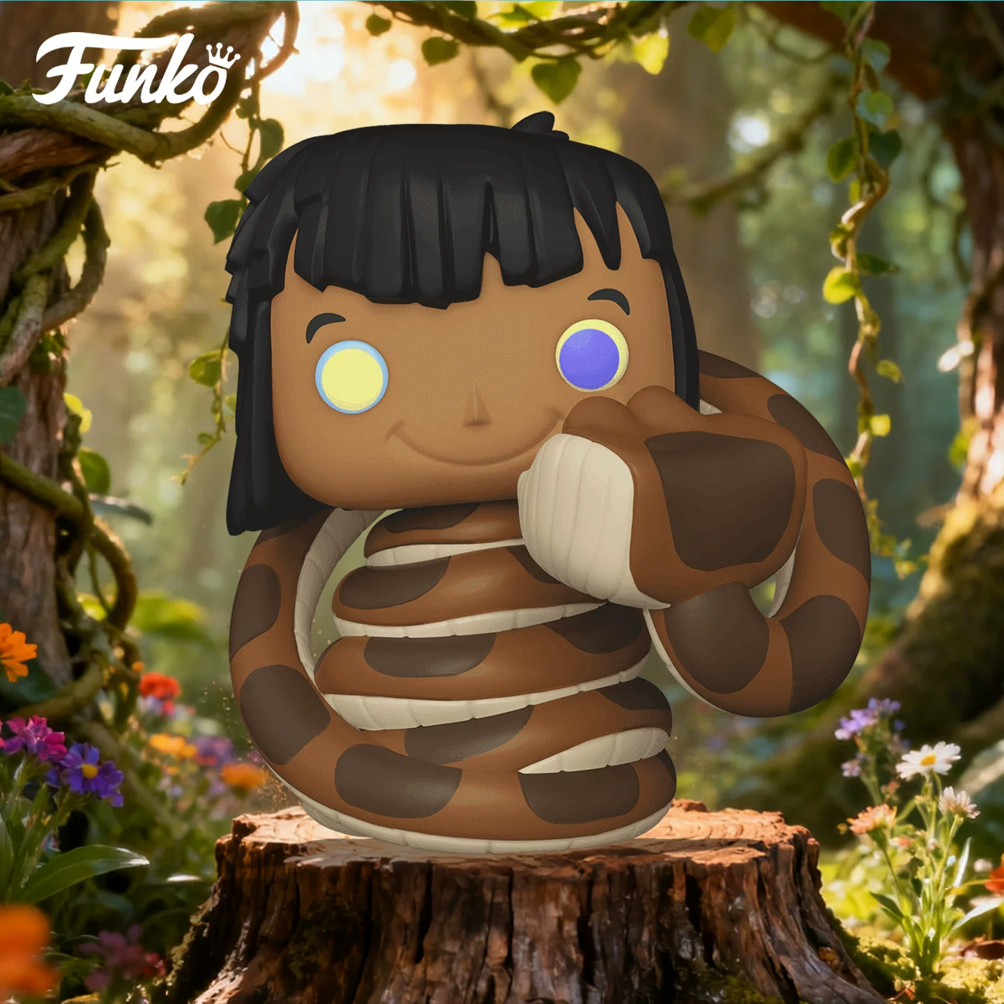 Funko Disney Jungle Prince Mowgli with Kaa Peripheral Figurine Ornament Doll Gift - Image 2