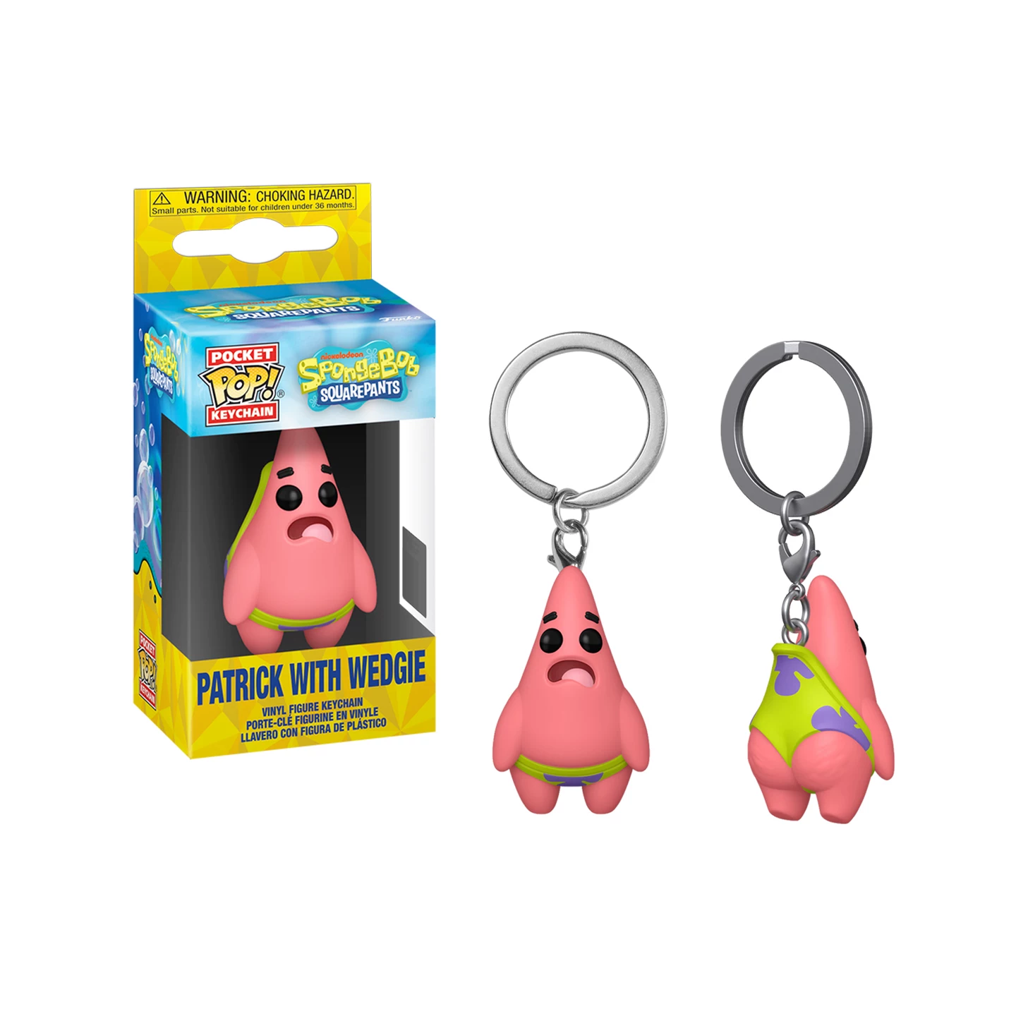 Funko Spongebob Patrick Star Keychain Pendant Peripheral Trendy Toy Figure Bag Decoration Doll Gift - Image 7