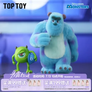 TOPTOY Disney Monster Power Company Part Time Log Series Figure Blind Box Funny Blind Box Desktop Ornament