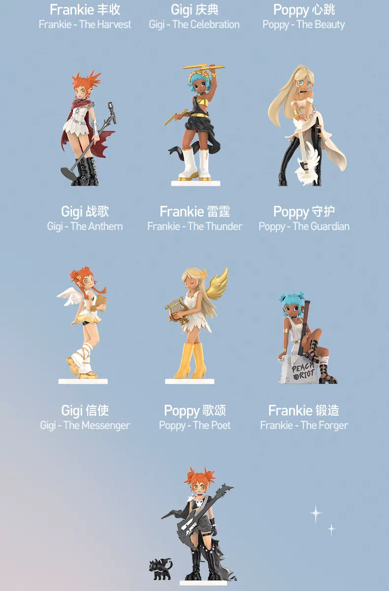 Popmart Peach Riot Rebellious Peach Disruptive Chord Series Figure Blind Box Gift - Image 2