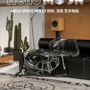 Popmart Mega Space Molly Hello, Moon Art Carpet Home Accessories