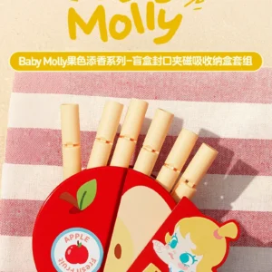Popmart Baby Molly Fruit Scented Blind Box Sealing Clip Magnetic Storage Box Set