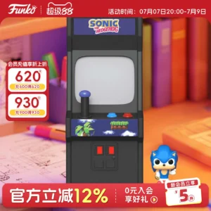 Funko Pop Sonic the Hedgehog Arcade Peripheral Figurine Cute Miniature Scene Decoration Doll Gift