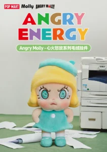 Popmart Angry Molly Heart on Fire Series Plush Pendant Blind Box Gift