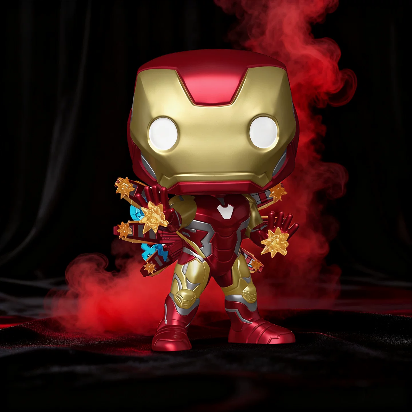 Funko Pop Marvel Heroes Avengers Iron Man Peripheral Figure Luminous Ornament Doll Gift - Image 4