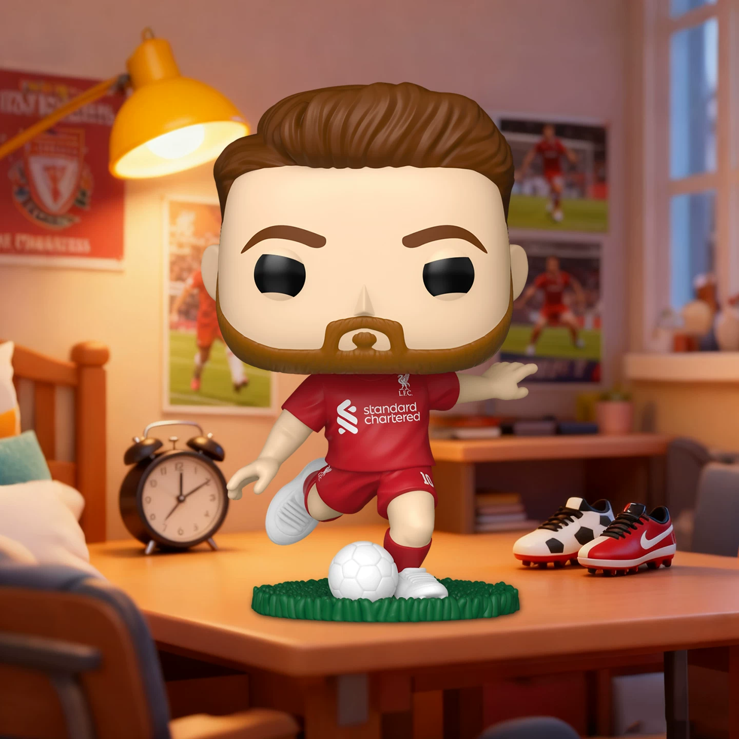 Funko Football Premier League Liverpool Alexis Mcallister Peripheral Figurine Ornament Doll Gift - Image 4