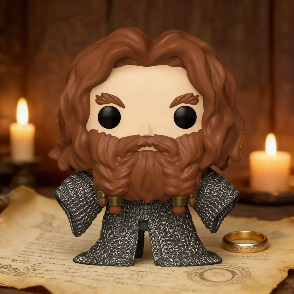 Funko Pop the Lord of the Rings Dwarf Warrior Gimli Goldbeard Action Figure Collectible Toy Gift