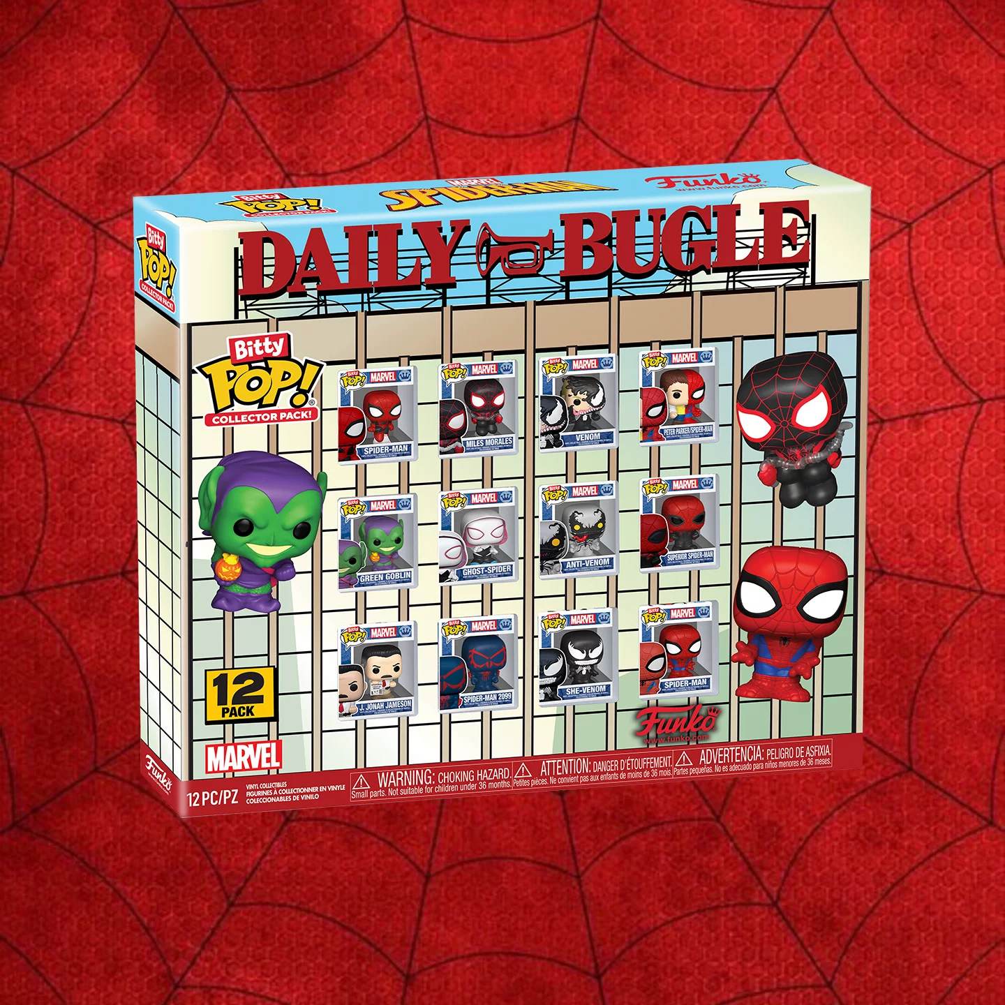 Funko Marvel Spider-Man Peter Parker Miles Green Goblin Venom Cute Figure Pop Ornament Doll Gift - Image 4