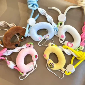 Qimengdao plush doll U-shaped pillow lanyard baby walking tool