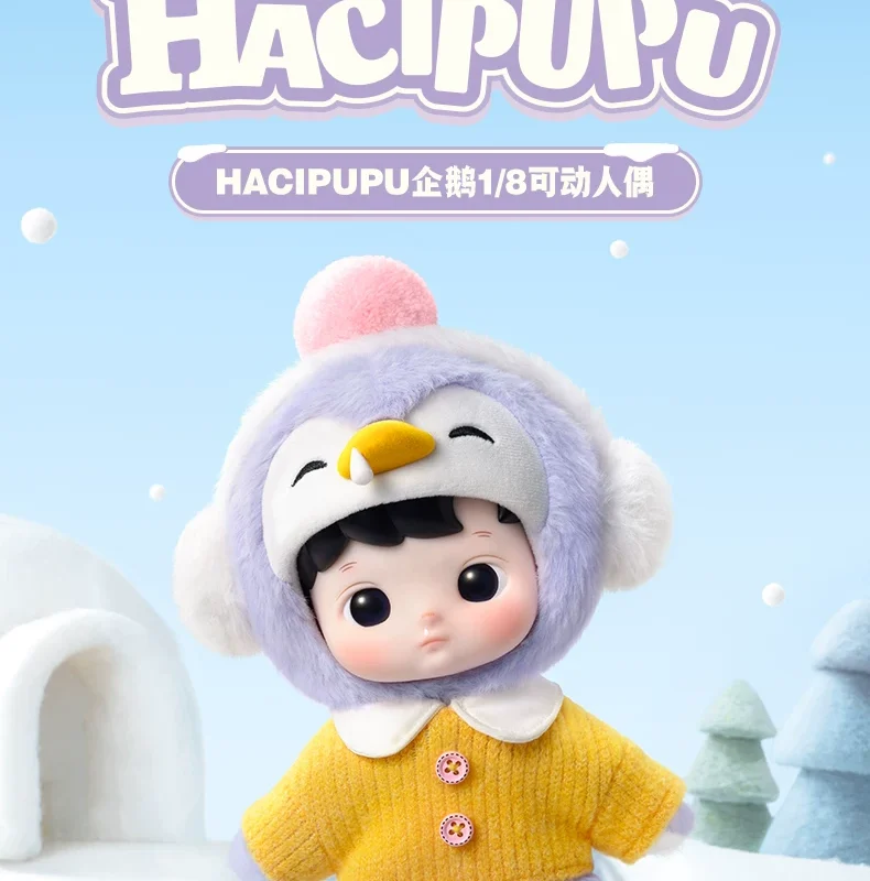 Popmart Hacipupu Penguin 1/8 Action Figure Doll Figurine Ornament