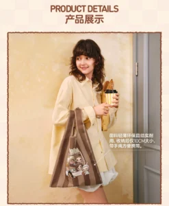 Popmart Bubble Mart Bubble Cute Coffee Factory Series Portable Handbag Peripheral Bag