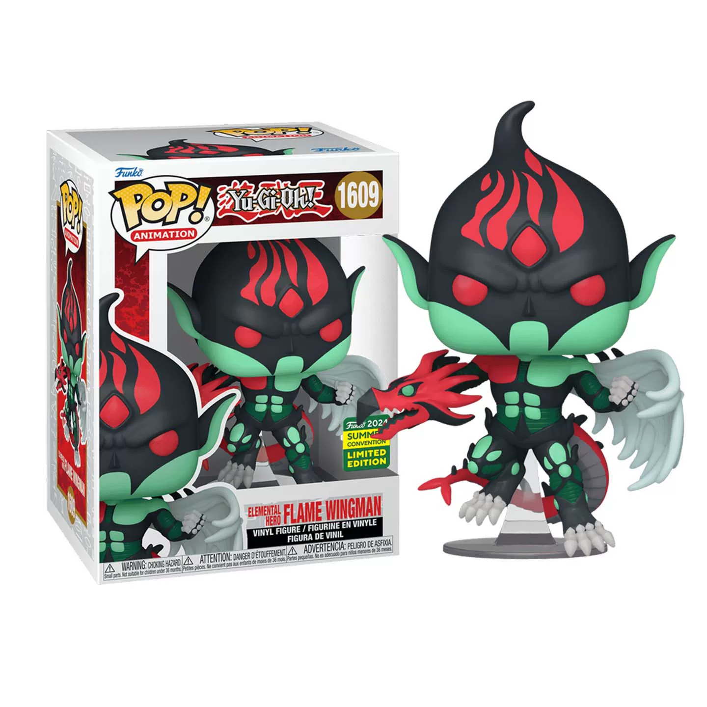 Funko Pop Yu-Gi-Oh! Elemental Hero Flame Winged Person Collectible Figure Trendy Toy Decoration Doll Gift - Image 5