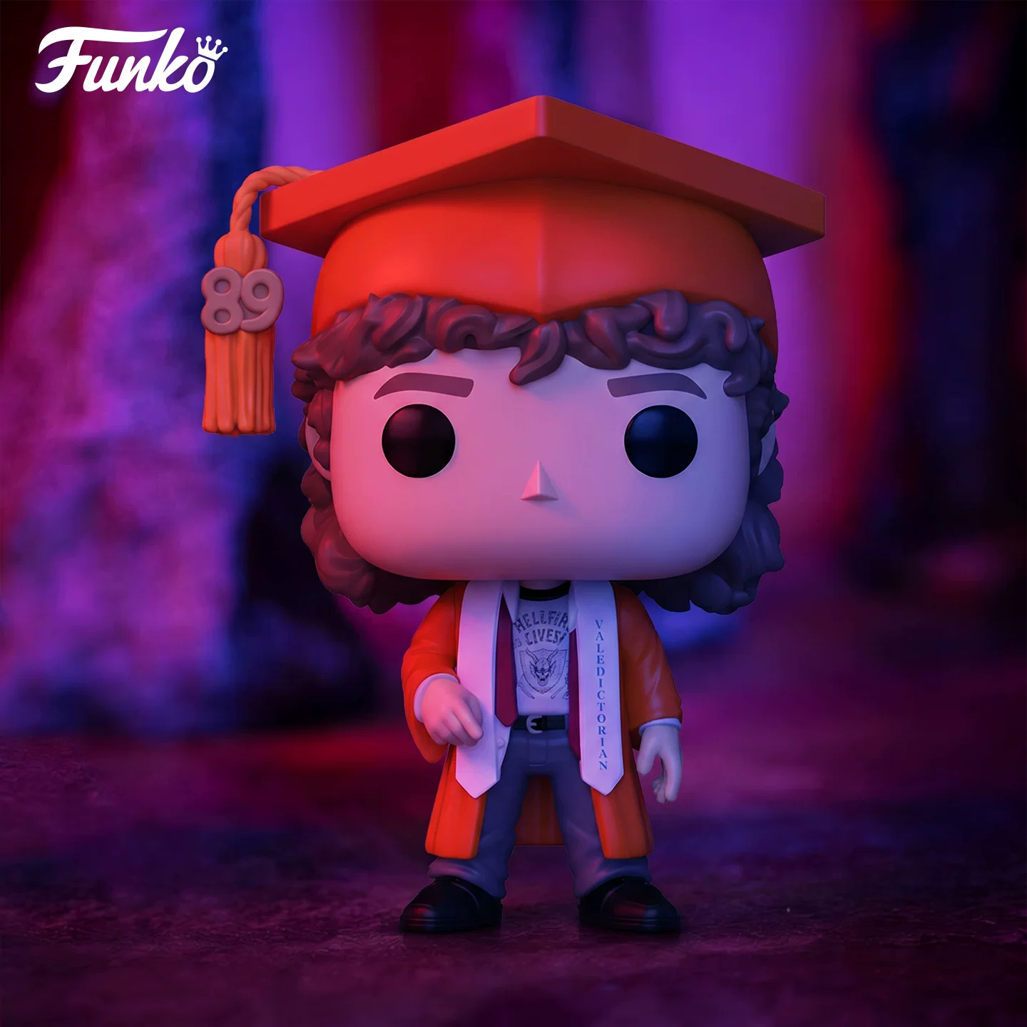 Funkopop American Tv Series Stranger Things Dustin Henderson Graduation Edition Figure Peripheral Ornament Doll Gift - Image 2