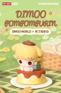 Popmart Dimoo World × Pudding Dog Figure Ornament Toy Gift