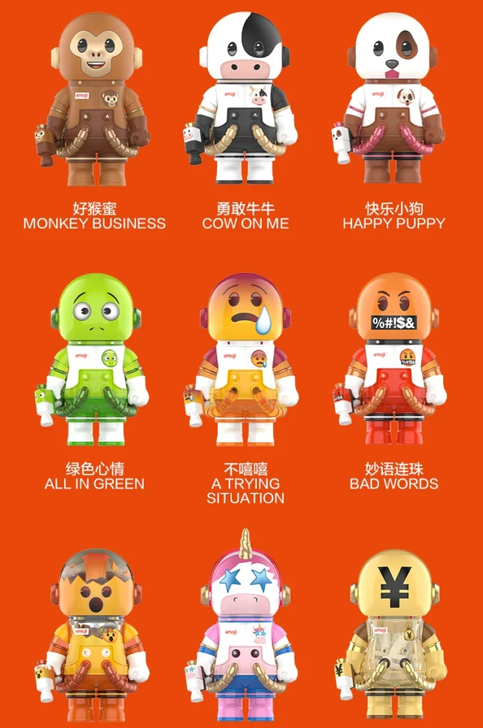 Popmart Mega Space Molly 100% × Emoji ™ Blind Box Gift