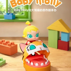 Popmart Baby Molly and Big-Eared Cat's Prank Figure Toy Gift