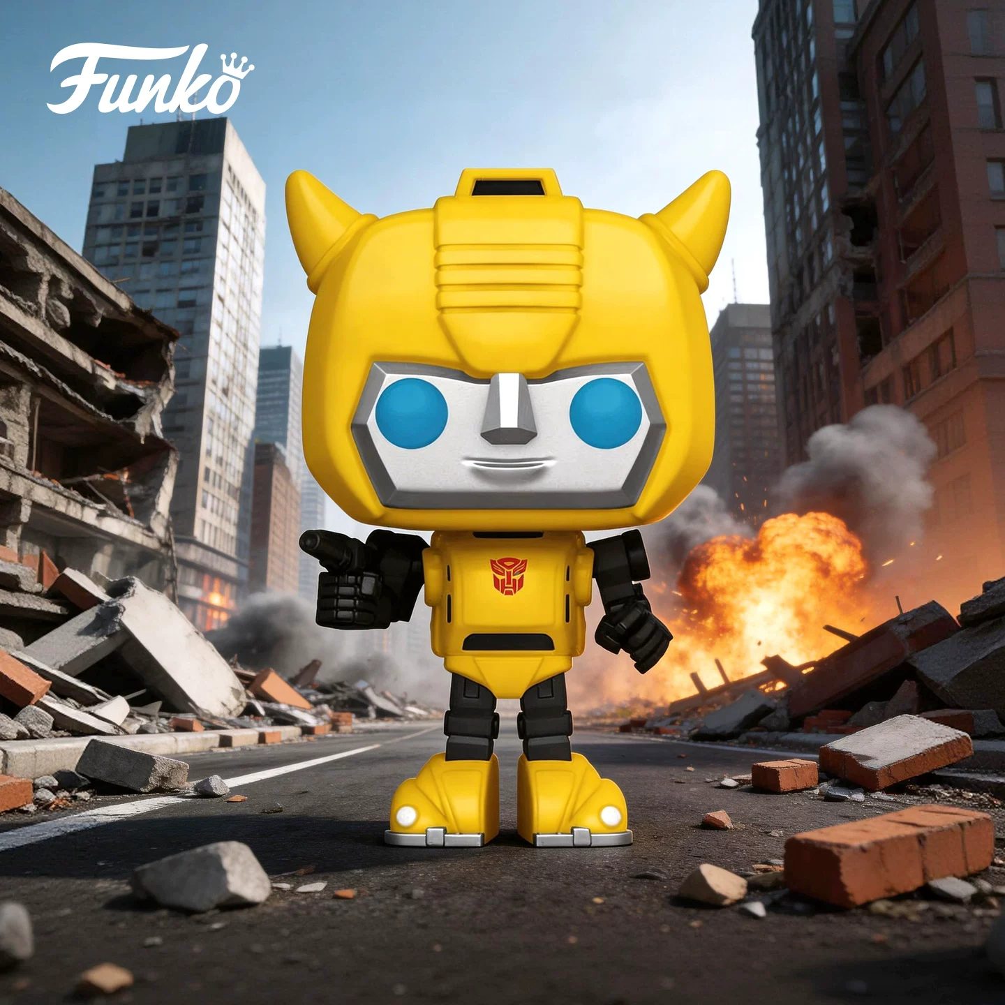 Funko Pop Transformers Bumblebee Peripheral Figure Trendy Collectible Model Ornament Doll Gift - Image 2