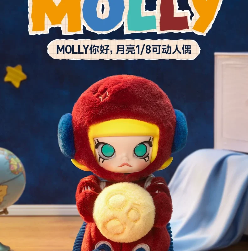 Popmart Molly Hello Moon 1/8 Action Figure Doll Gift