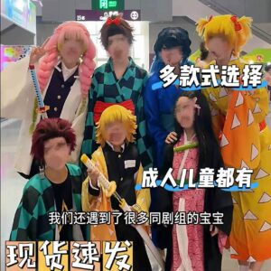 Demon Slayer: Kimetsu No Yaiba Yoriichi Inosuke Cosplay Costume a Nezuko Tanjiro Hashibira Inosuke Tomioka Giyuu Children's Clothing