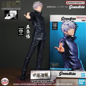 Authentic Japanese Bandai Glasses Factory Jujutsu Kaisen Grandista Gojo Satoru Figure Model Ornament Gift for Men