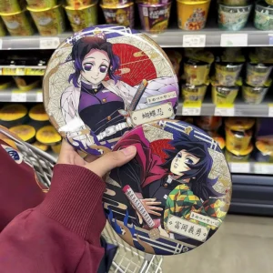 Demon Slayer Instant Noodle Cup Large Size 15cm Tanjiro Nezuko Butterfly Ninja Zenitsu Giyu Anime Merchandise