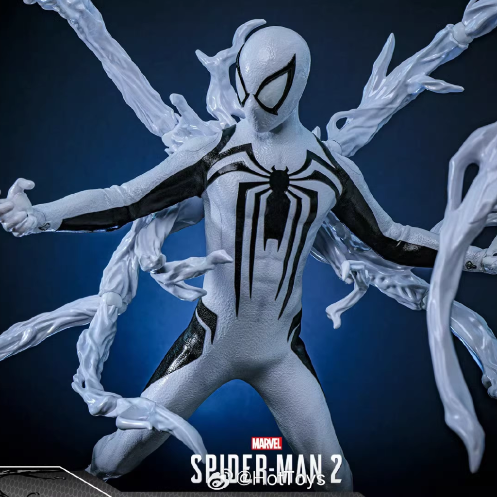 In Stock Hottoys Ht 1/6 Vgm69 Marvel Spider-Man 2 Peter Parker Anti-Venom Suit