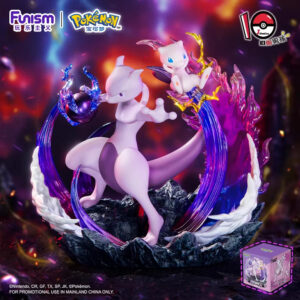 Authentic Playful Pokémon Partner Series Mewtwo and Mew Figures Skill Display Ornaments Trendy Toys Gifts in Stock