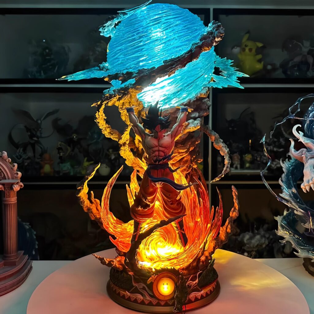 Japanese Anime Merchandise Dragon Ball Son Goku Gk Figure Super Spirit Bomb Goku Statue Model Trendy Toy Decoration